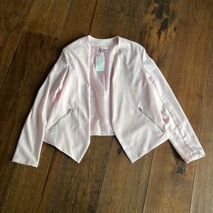 Pink Divided Blazer Top Size 10